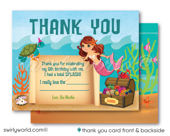 Kids Mermaid 4th Birthday Shirt -Gifts For Kids Love Mermaid