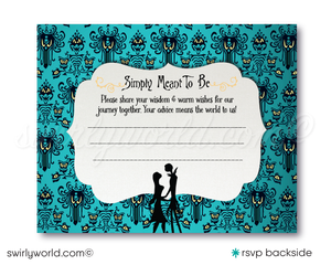 Goth Jack & Sally Skellington NBC Nightmare Before Christmas Digital Download Wedding Invite and RSVP card Bundle