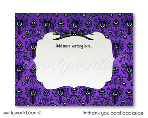 Purple Jack & Sally Skellington NBC Nightmare Before Christmas Wedding Invite RSVP Card and envelope Digital Bundle
