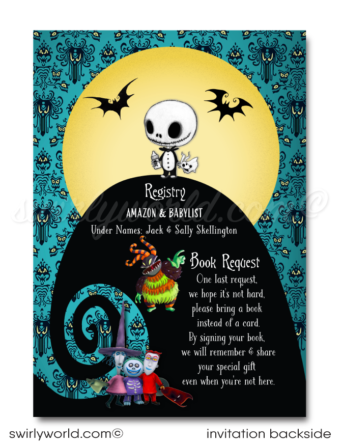 Nightmare Before Christmas Halloween Baby Shower Digital Download Bundle Set