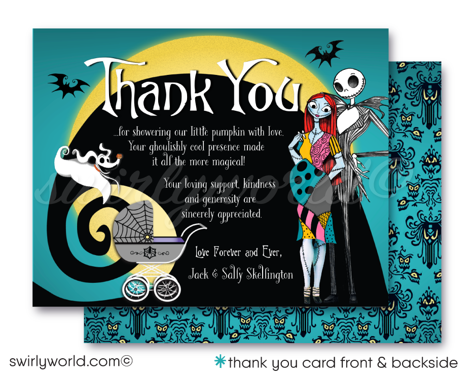 Nightmare Before Christmas Halloween Baby Shower Digital Download Bundle Set