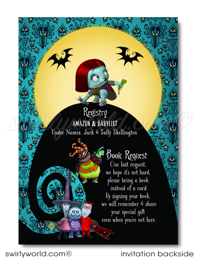 Nightmare Before Christmas Halloween Baby Shower Digital Download Bundle Set