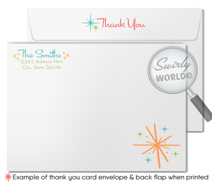 Retro Atomic Mid-Century Mod 1950s MCM Engagement Invitation Digital Download