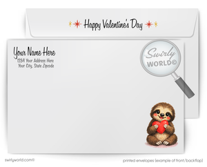 Business Retro Valentine Cards – Customizable Client Appreciation Cards | Vintage Cartoon Style