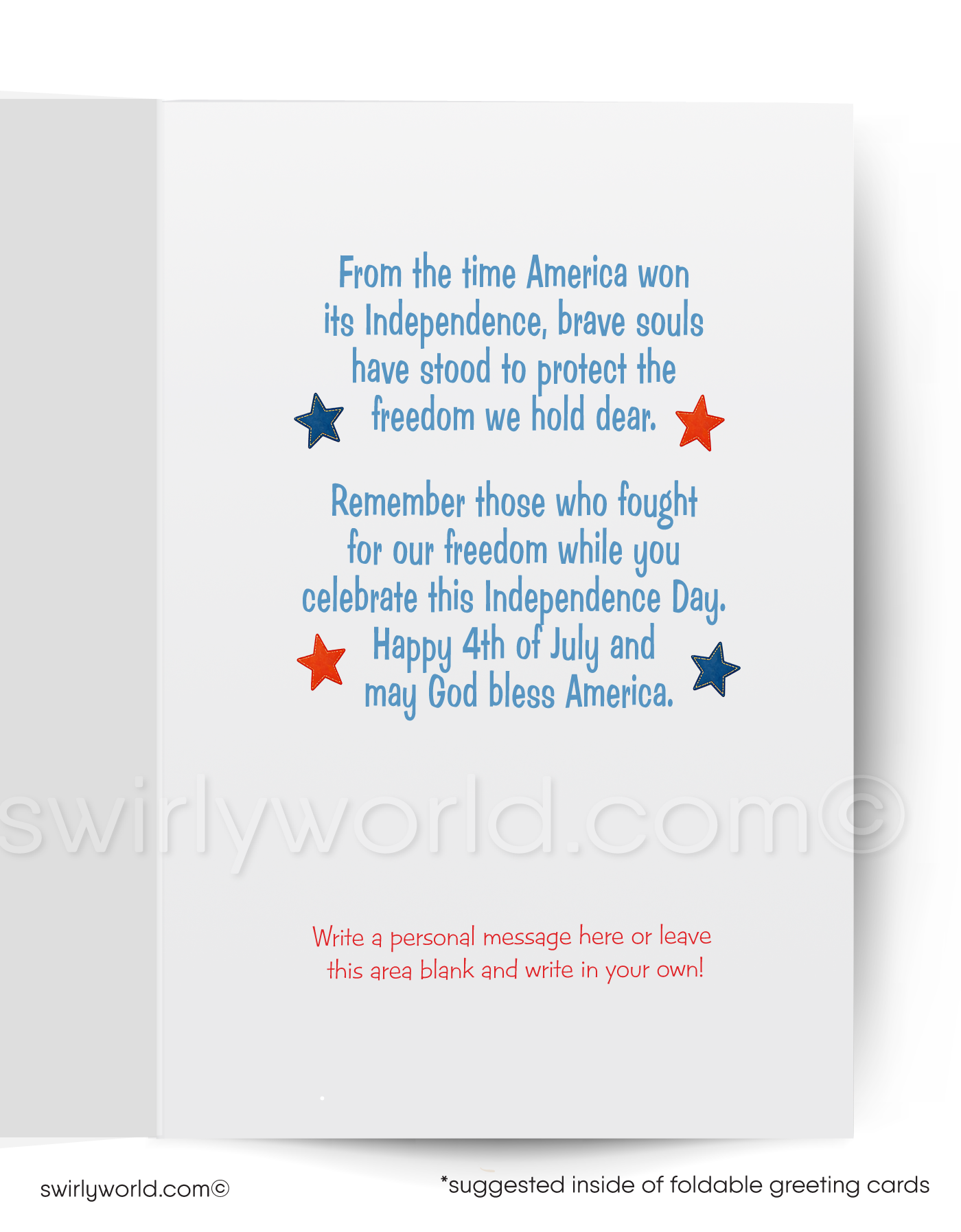 Vintage-style Independence Day card with a boy in uniform and dog holding American flags.