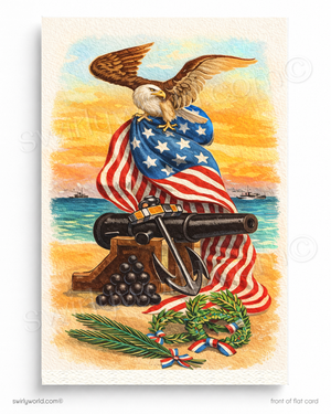 Fourth of July Patriotic Triumph - Happy Independence Day Cards