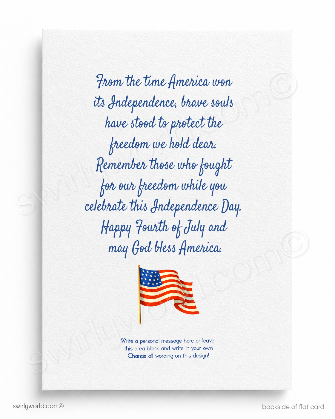 Fourth of July Patriotic Triumph - Happy Independence Day Cards