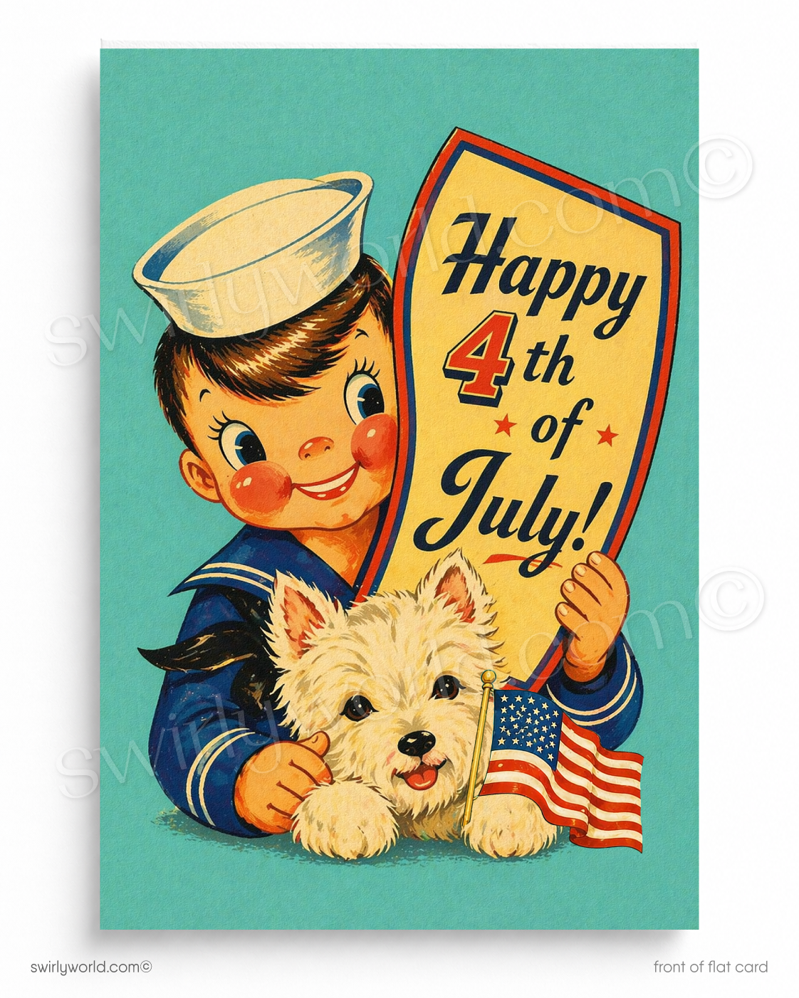 Happy Fourth of July - Flat Greeting Cards