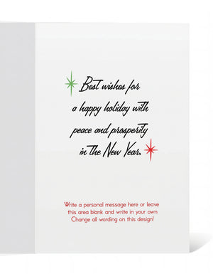 Best wishes for a happy holiday with peace and prosperity in the new year.