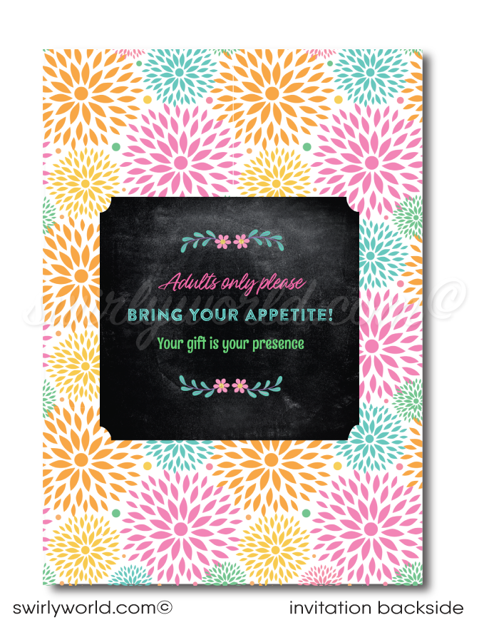 Celebrate a special 40th with the perfect invitation! Our beautiful, garden-inspired design is sure to make your forty-year-old feel fabulous and one-of-a-kind. This whimsical organic floral digital design bundle would be great for a luncheon or girls day out! Includes matching thank-you cards and envelopes for an unforgettable event! 