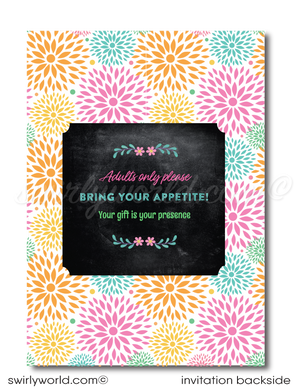 Celebrate a special 40th with the perfect invitation! Our beautiful, garden-inspired design is sure to make your forty-year-old feel fabulous and one-of-a-kind. This whimsical organic floral digital design bundle would be great for a luncheon or girls day out! Includes matching thank-you cards and envelopes for an unforgettable event! 