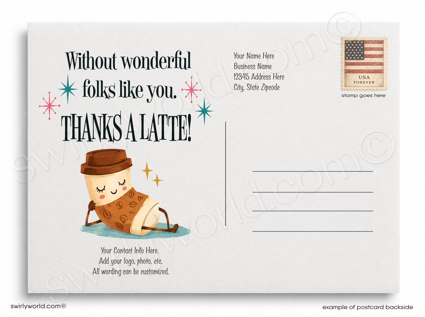 A colorful retro-style postcard or art print with the phrase “DONUT WHAT WE’D DO.
