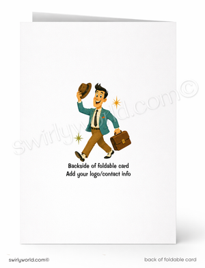 Drop Everything Funny Office Birthday Card for Customers