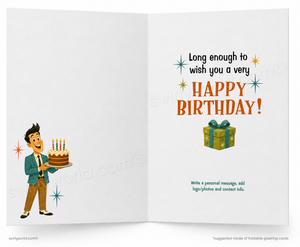 Drop Everything Funny Office Birthday Card for Customers