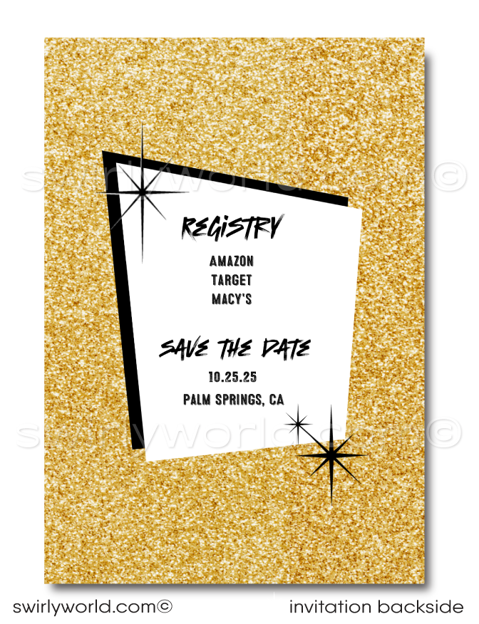 "I Do BBQ" Couples' Retro Style Barbecue Wedding Engagement Party Invitations