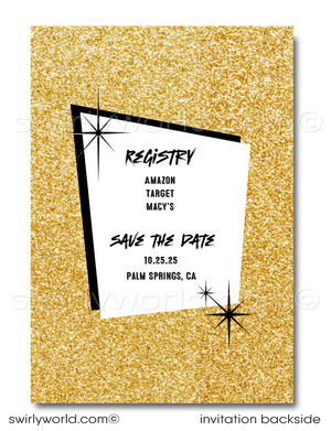 Retro "I Do" BBQ Wedding Barbeque Engagement Party Invitation Digital Download