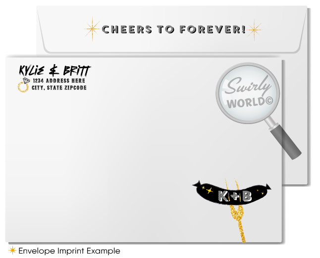 "I Do BBQ" Couples' Retro Style Barbecue Wedding Engagement Party Invitations