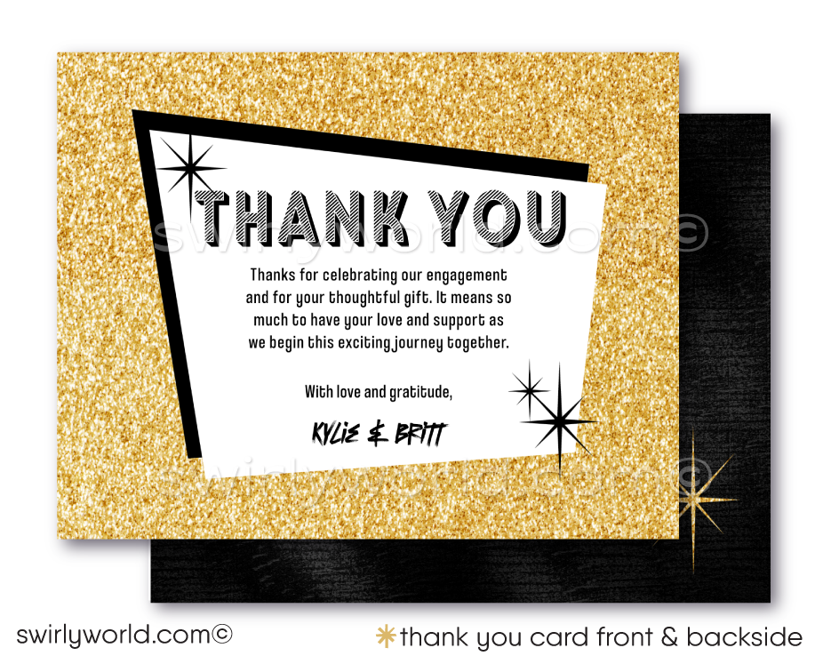 "I Do BBQ" Couples' Retro Style Barbecue Wedding Engagement Party Invitations