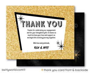 Retro "I Do" BBQ Wedding Barbeque Engagement Party Invitation Digital Download