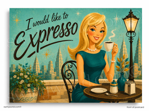 I'd Like to Expresso My Thanks Greeting Note Card