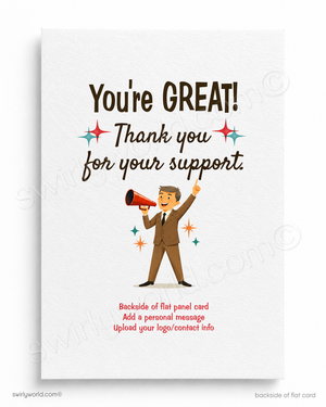 Humorous Client Thank You Card | Did You Hear the News?