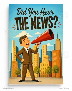 Humorous Client Thank You Card | Did You Hear the News?