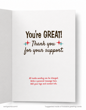 Humorous Client Thank You Card | Did You Hear the News?