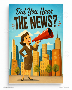 Humorous Client Thank You Card | Did You Hear the News?