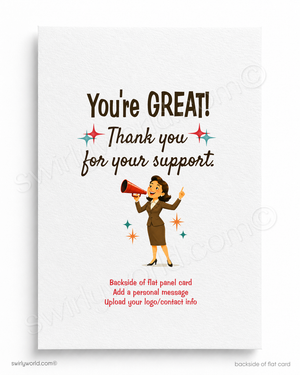 Humorous Client Thank You Card | Did You Hear the News?