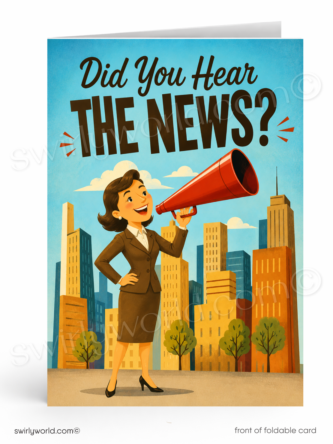 Humorous Client Thank You Card | Did You Hear the News?