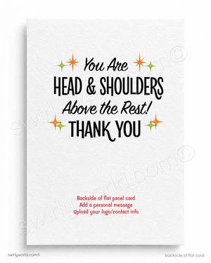 It's Not a Stretch to Say... Funny Giraffe Thank You Postcard