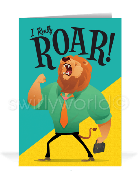 Humorous Business Cartoon Thank You Cards for Clients