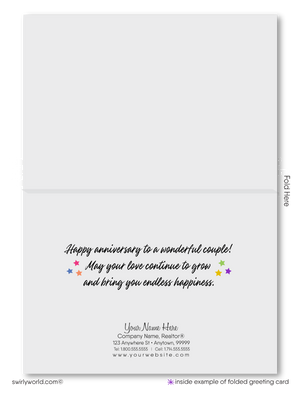 Professionally Printed Happy Anniversary Cards for Employees, Vendors, Clients