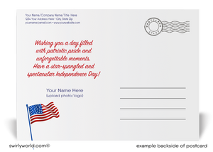 Neighborhood Happy 4th of July Independence Day Patriotic Postcards for Realtors