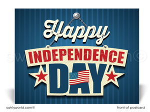 Patriotic Vintage American 4th of July Happy Independence Day Postcards