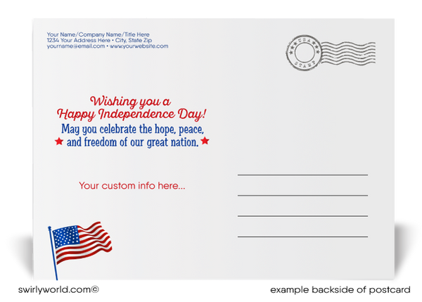 Pack Of 24 Vintage Patriotic Postcards - Antique Style For 4th Of July, Memorial Day - View #7