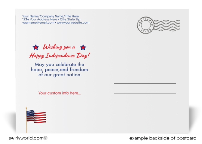 Uncle Sam American Bald Eagle Cartoon 4th of July God Bless America Postcards