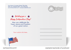 American Flag Patriotic USA Happy 4th of July Independence Day Postcards