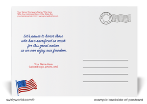 Professional Patriotic American Honor and Remember Happy Memorial Day Postcards