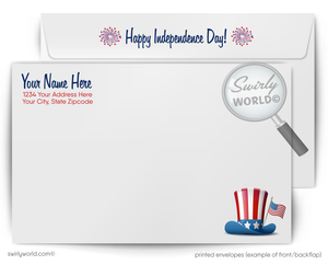 Patriotic 4th of July Greeting Cards for Realtors® – Customizable with Name & Logo