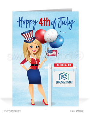 Digital Client Happy Fourth 4th of July Cards Independence Day Marketing for Realtors®