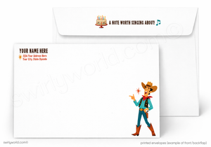Vintage Happy Birthday Singing Cowboy Card
