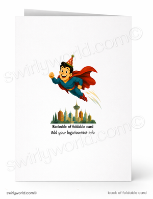 Happy Birthday Superhero Card