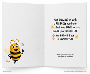 I Don’t Mean to Bug You Funny Bee Sales Promotion Card