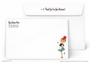 Retro Coffee Business Thank You Postcard | I’d Like to Expresso