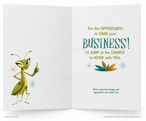 Product Title  I’m Still Praying Funny Praying Mantis Sales Promotion Card