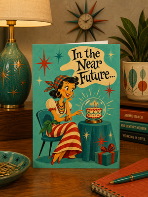In the Near Future Fortune Teller Happy Birthday Card