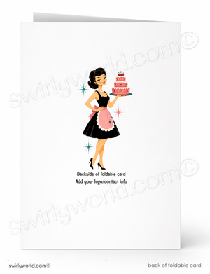 It Sure Is Sweet Patisserie Business Thank You Card for Women