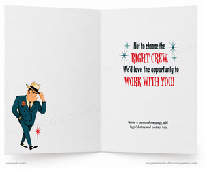 It Would Be a Crime Mafia Funny Sales Promotion Card