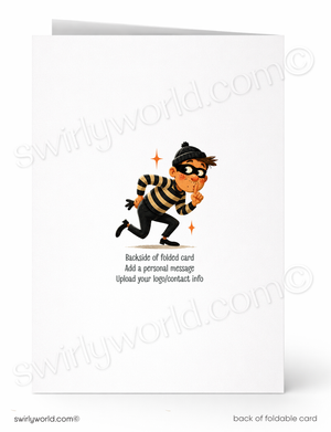 It Would Be a Crime Retro Business Thank You Flat Card